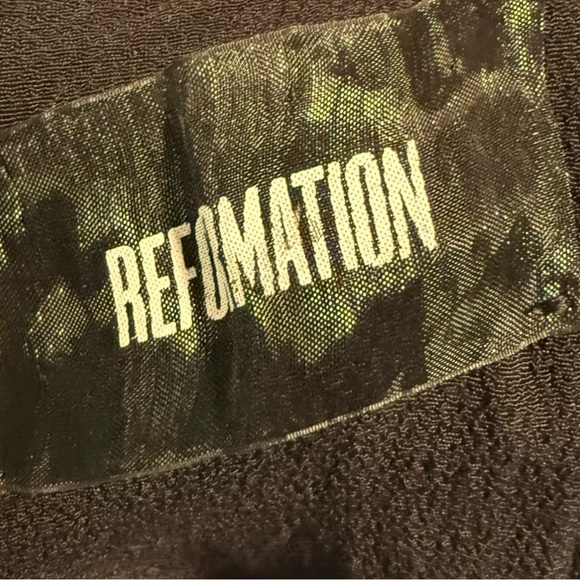 Reformation Black and Green Dress - Picture 3 of 6